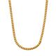 Blaze Stainless Steel 3D Mechanical Link Gold Plate Chain