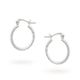 Sterling Silver Rope Hoop Earrings