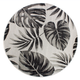 Koh Indoor/Outdoor Monstera Cream/Black Round Rug