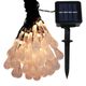 4m 30 LED Raindrop Waterproof Solar String Fairy Lights - Warm White