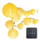 3m 20 White Solar Lantern String Lights - Warm White