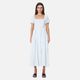 Huffer Celine Lover Midi Dress - Blue/White