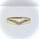 9ct Yellow Gold Diamond Set Curve Band