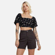 RVCA Sprinkle Smocked Top - Black