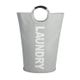 90L Laundry Basket Light grey