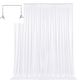 2M x 2M White Curtain Backdrop + Stand