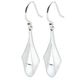 925 Sterling Silver Folded Drop Earrings 