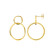 14k Gold Duo Drop Earrings