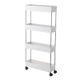 DS BS 4 Tiers Gap Storage Organizer Rack Shelf with Wheels