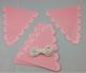 Lovely Lace bunting flags - pastel pink