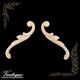 Royal Scrolls Carved wood Appliques (sold in pairs) 20cm x 5cm