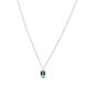 Sterling Silver Green Amethyst Necklace