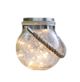 Solar Outdoor Waterproof Crackle Glass Lantern Table Lamp Hanging Lights - Warm White