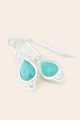 Throat Chakra Earrings Sterling Silver Amazonite