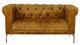 Chesterfield 2 Seater Sofa - Mustard