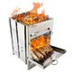 20x20x27cm Camping Stove Wood BBQ Gril Portable Outdoor