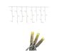 3m Icicle Fringe White Rubber Extension Set Wire Fairy Lights Outdoor Connectable - Warm White