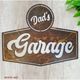 DADS GARAGE -Corten Rusty metal  art 440mm x 320mm