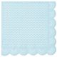 Lovely Lace beverage napkins - light blue