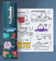 Hey Doodle - Toot Toot Honk Reusable Activity Mat (Mini)