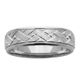 Gents Sterling Silver Band with Woven Design