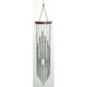 Spiral silver wind chime