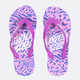 Santa Cruz Girls Opus Dot Zebra Marble Thongs - Orchid