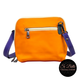 Blue, Orange and Purple Leather Bag