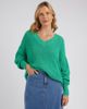 Rachele V Neck Knit - Greenbriar