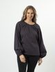 Muffy Top - Blue Charcoal